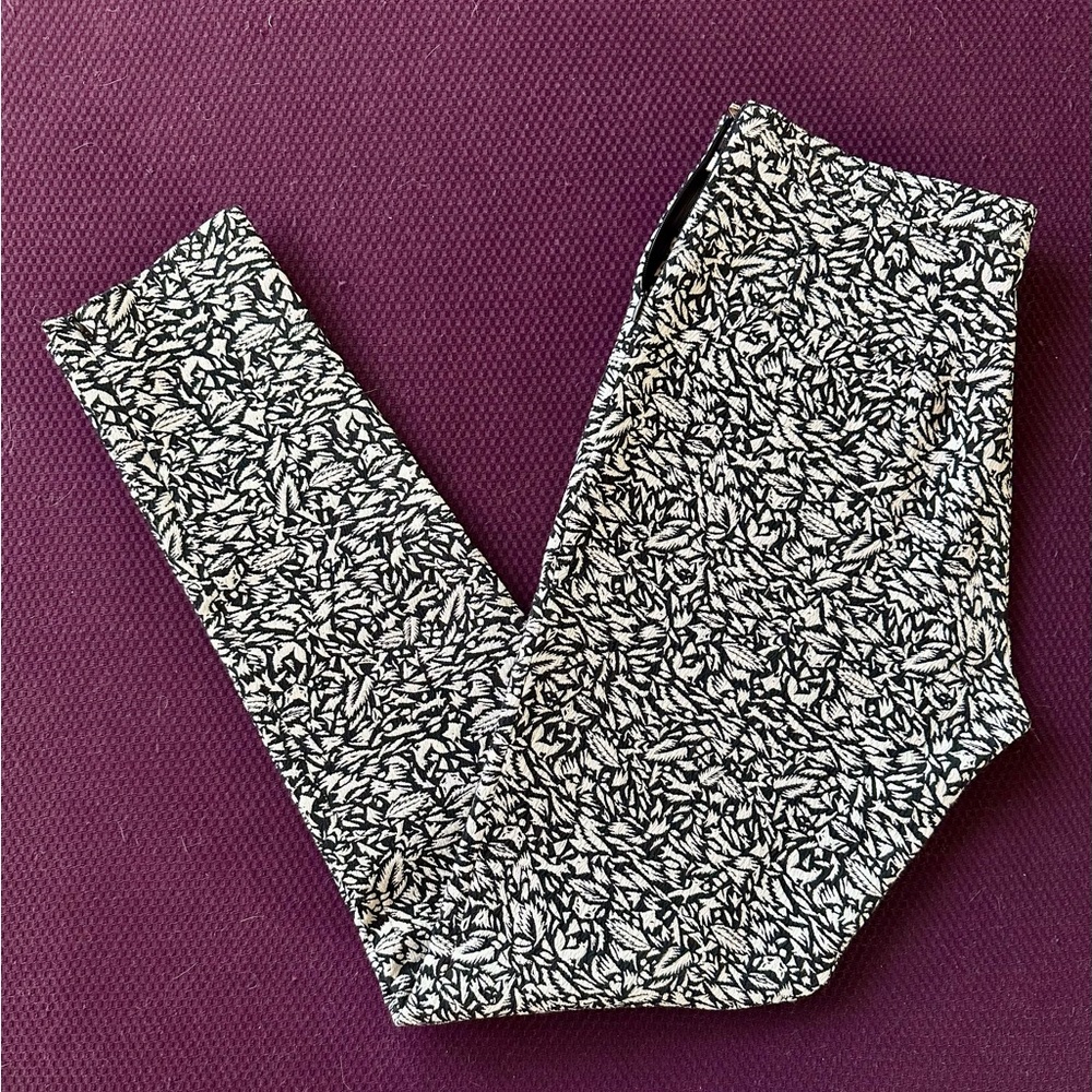 Women’s Maison Kitsune Black And White Patterned Pants